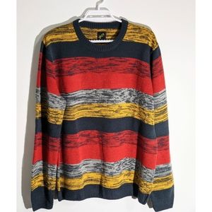 Striped Knit Sweater XL